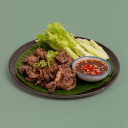 เสือร้องไห้ย่างจิ้มแจ่ว(กับข้าว)