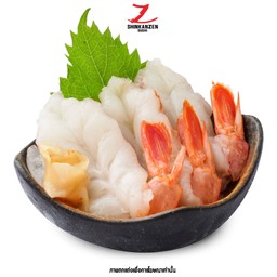 ซาชิมิกุ้งอากะเอบิ (Aka Ebi Sashimi)  (3 ตัว)