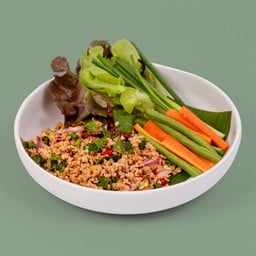 ลาบหมู(กับข้าว)