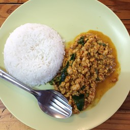 ข้าวคั่วกลิ้ง(เลือกเนื้อสัตว์)