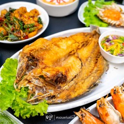 ปลากะพงทอดน้ำปลา￼