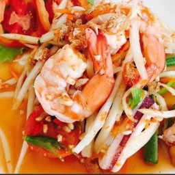 ตำไทยกุ้งสุก