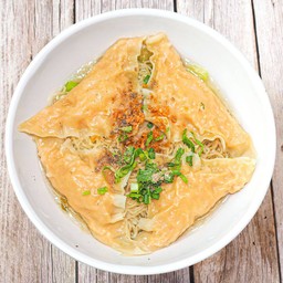 บะหมี่เกี๊ยวกุ้งยักษ์
