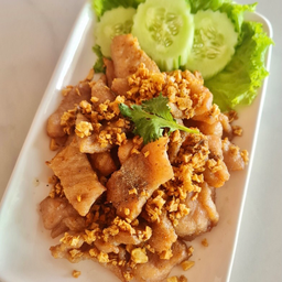 หมูทอดกระเทียม