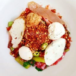 ก๋วยเตี๋ยวเย็นตาโฟต้มยำแห้ง (ธรรมดา)