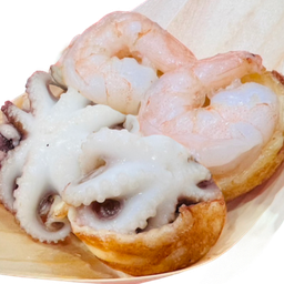 (S) ผสมลูกหมึกยักษ์+กุ้ง Baby Octopus & Shrimp Takoyaki(size s )