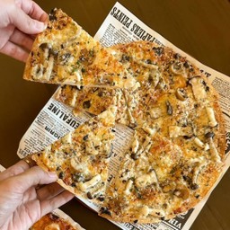 Mixed Mushroom Pizza with Truffle Sauce - Fragrant, Earthy & Freshly Baked