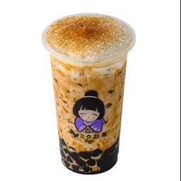 ชานมบราวน์ชูการ์ไข่มุก ครีมชีสพ่นไฟ