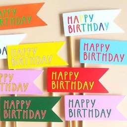 ป้าย HBD แบบกระดาษ 1 ป้าย