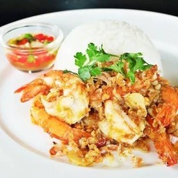 กุ้งทอดกระเทียม