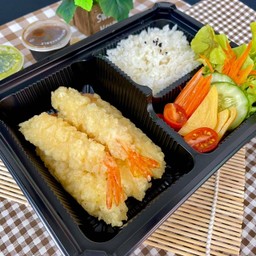 เบนโตะข้าวหน้ากุ้งเทมปุระ