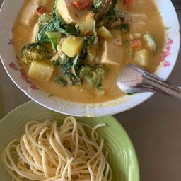 สปาเกตตี้เขียวหวาน(vegan) มังสวิรัติ