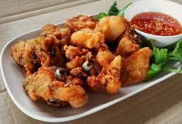 ไก่บ้านทอดเกลือ