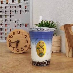 นมสดอัญชัน