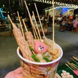 ฮักชาบูหม่าล่าเสียบไม้ @ชื่นใจตราด ร้านฮักชาบูหม่าล่า
