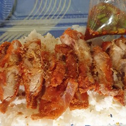 ข้าวหอม + สะโพกไก่ทอด (หาดใหญ่) กล่องใหญ่