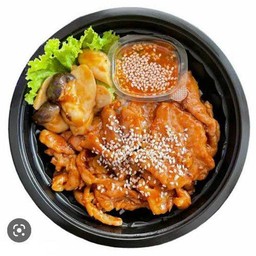 ข้าวหน้าหมูกระทะ