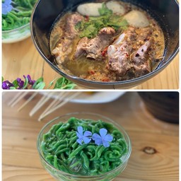 เซทก๋วยเตี๋ยวต้มยำกระดูกอ่อน+ลอดช่อง