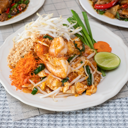 ผัดไทยกุ้งสด