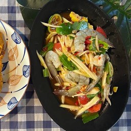 ตำกุ้งสด