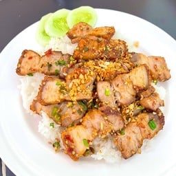 ข้าวราดคั่วพริกเกลือ