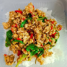 ข้าวกะเพราหมูสับ