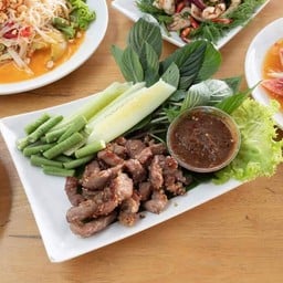 หมูปลาร้า+แจ่วบองปลาร้า