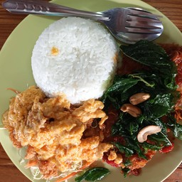 ข้าวปลาทอดลุยสวน+หมูชุปไข่เนื้อทอง