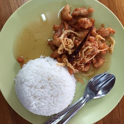 ข้าวไก่ทอสซอสมะขาม