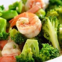 ผัดบล็อคโคลี่กุ้ง