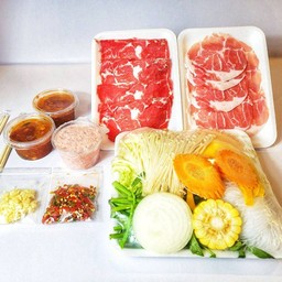 ชุดรวมมิตรหมู+เนื้อคุมะ