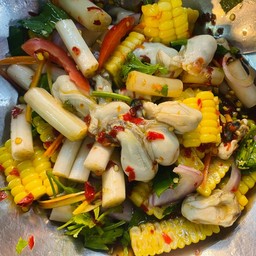 Oyster Salad With Lotus Stem And Corn