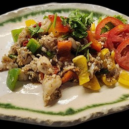 เนื้อปูผัดพริกขี้หนู
