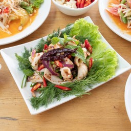 ลาบปลาหมึก