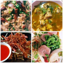 ลาบหมู+ต้มแซ่บกระดูกอ่อน+หมูแดดเดียว ฟรีตำแก่นนคร
