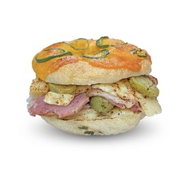 Smoked Ham and Emmental Bagel Sandwich