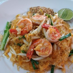 ผัดไทยวุ้นเส้นกุ้ง