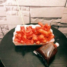 ไส้กรอกแดง ทอด