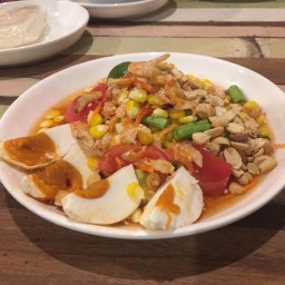 ตำข้าวโพดไข่เค็ม