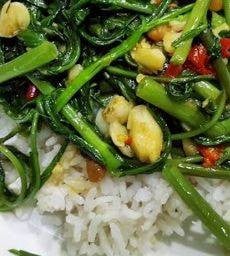 ข้าว+ผัดผักไม่ใส่เนื้อสัตว์