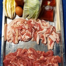 ชุดที่1หมูนุ่มสามชั้น1กิโลน้ำซุปเติมน้ำเปล่า600ม