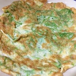 ไข่เจียวชะอม กับข้าว