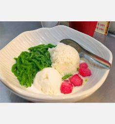 ทับทิมลอดช่อง+ไอติม