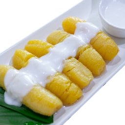 กล้วยไข่เชื่อม กะทิสด (มีกะทิให้แล้ว)