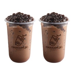 ชานมช็อคโกแลต2แก้ว Chocolate Milk Tea Twin