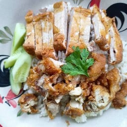ข้าวไก่ทอด  น้ำปั่น สาขาสุพรรณบุรี
