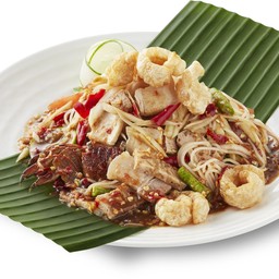 ตำมั่ว(ปกติพริก 5 เม็ด)