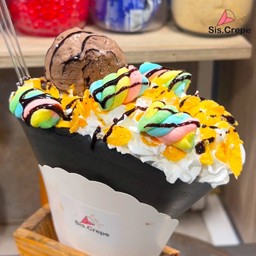 เครปวิปครีม คอนเฟรค+มาชเมลโล่+ไอศครีม