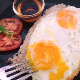 ข้าวไข่ดาวหวาน (ไข่ดาว 2 ฟอง)