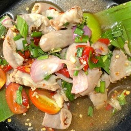 406  ยำไส้อ่อน